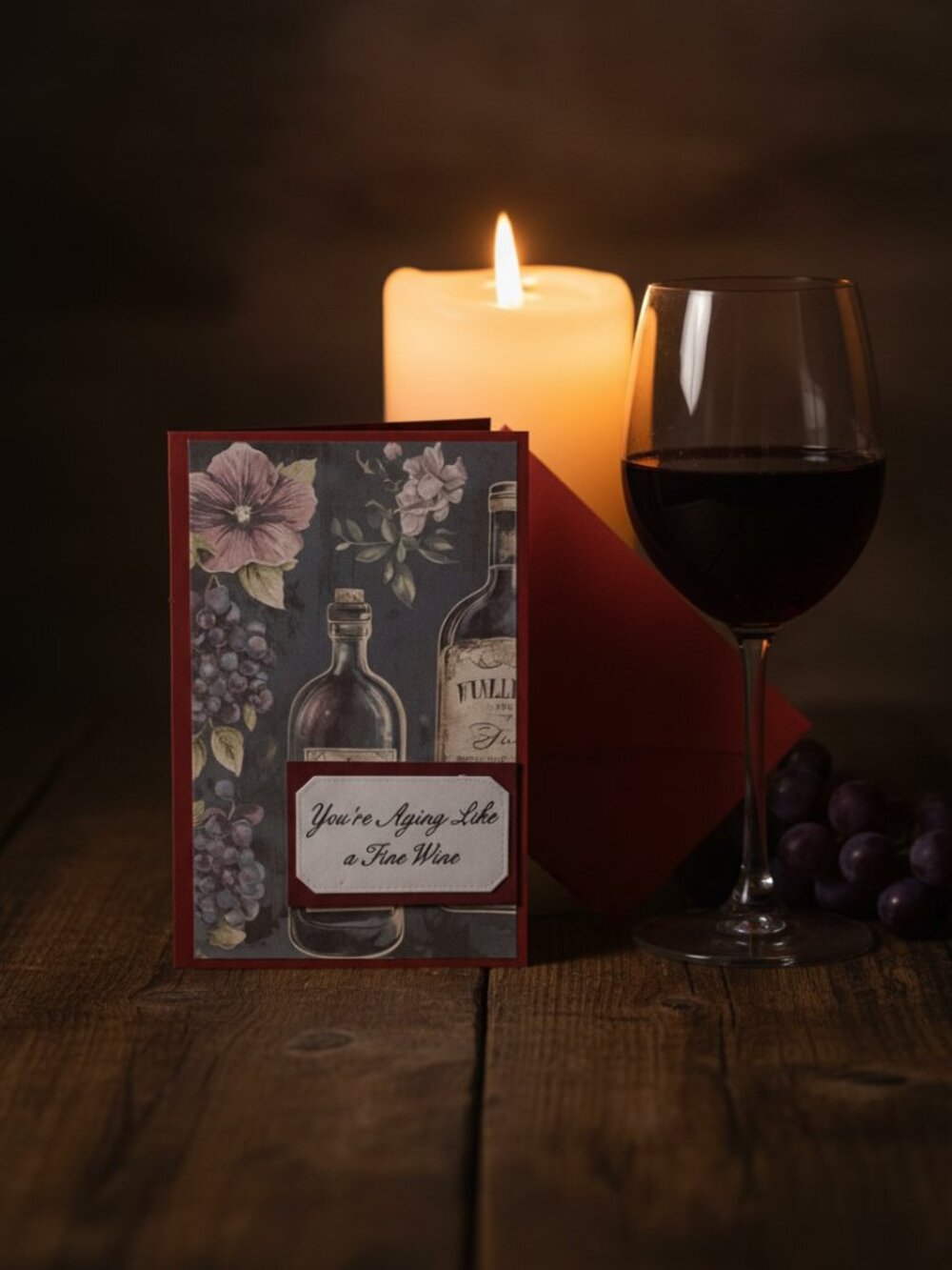 You're Aging Like a Fine Wine Birthday Card with Envelope | Greeting Card